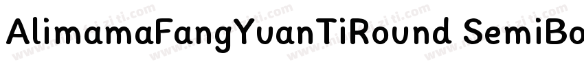AlimamaFangYuanTiRound SemiBold字体转换